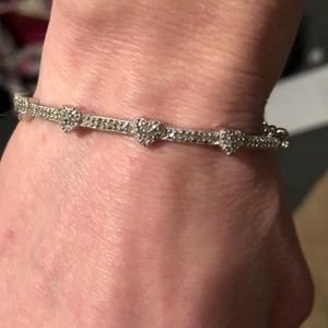 Diamond heart bracelet